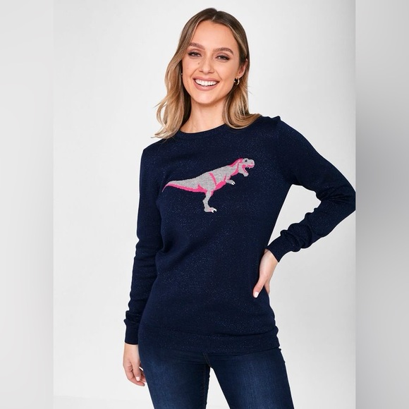 Modcloth Sweaters - ModCloth: Sugarhill Brighton Dinosaur Sweater